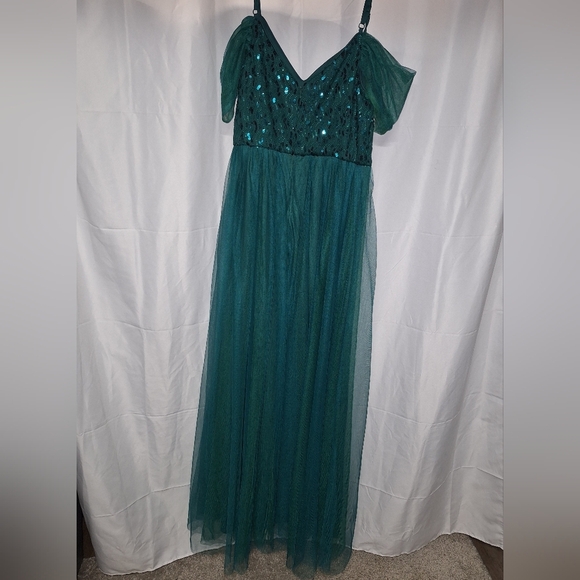 Ever Pretty Teal Evening Dress - Picture 6 of 8